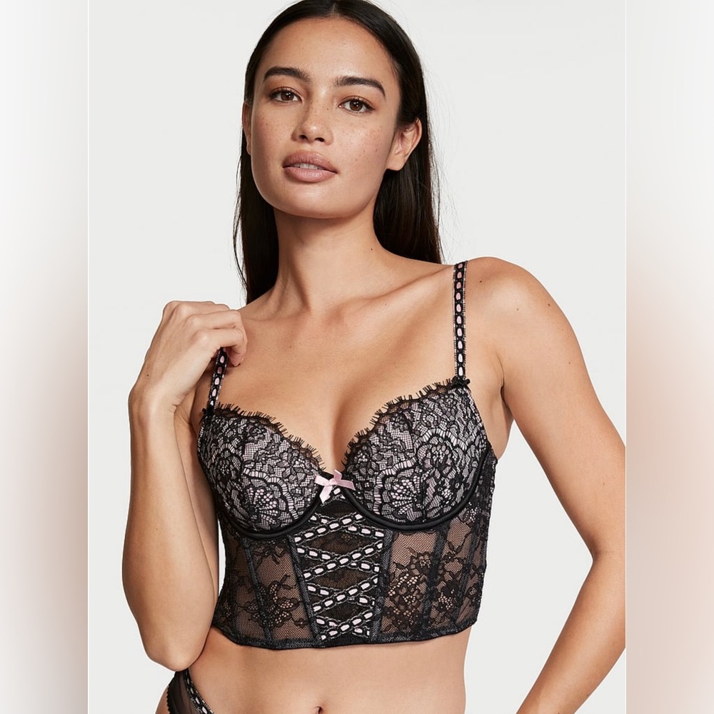 VS Secret Heritage Ribbon Slot Bra Top